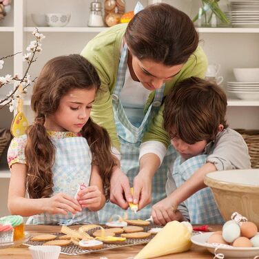 Формочки для печива Alintor, 12 шт. , виготовлені з нержавіючої сталі, металеві, формочки для печива для наповнення адвент-календаря, набір для випікання фонданового печива, прикраси торта (Великдень)