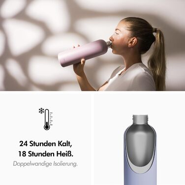 Термопляшка 1 л, Taupe KIVY