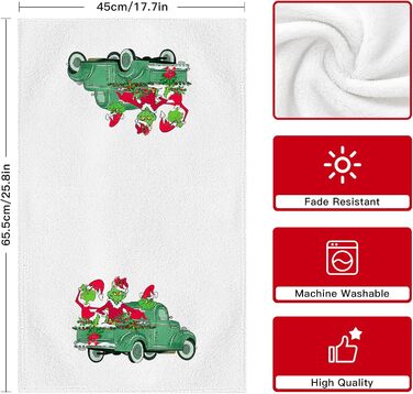 Набір з 4 різдвяних кухонних рушників 45 x 65 см, набір L Ohok