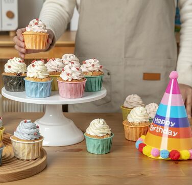 Набір з 160 паперових формочок для мафінів, різнокольоровий Katbite