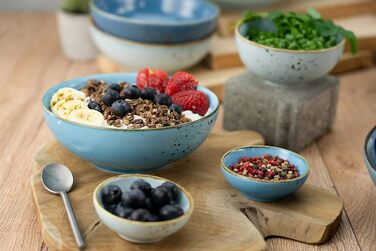 Набір керамічних мисок, 4 предмети, блакитний Aqua Nature Collection Creatable