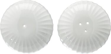 Солонка и перечница, набор 2 предмета, белые Hammershøi Kähler