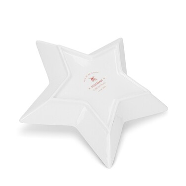 Блюдо Fissman CHRISTMAS в форме звезды 19х15,5 см фарфор (14016)