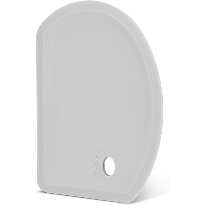 Гнучкий силіконовий скребок для тіста 15,2 х 11 см сірий Lazymi