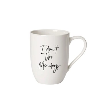 Чашка 280 мл "I don´t like Mondays" біла Statement Villeroy & Boch