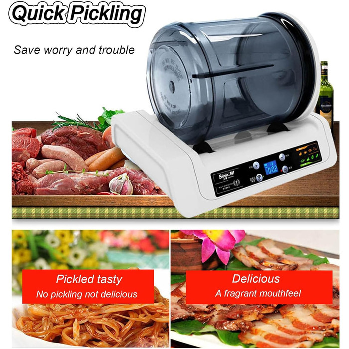 Вакуумний маринатор для м'яса та овочів 7 л білий LNNLOO