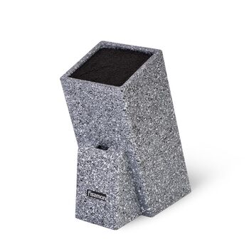 Підставка для кухонних ножів та ножиць Fissman 11x11x26 см ГРАФІТ (2876)