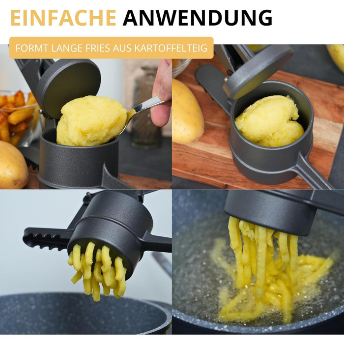 Прес для картоплі фрі, 41 см антрацит Westmark