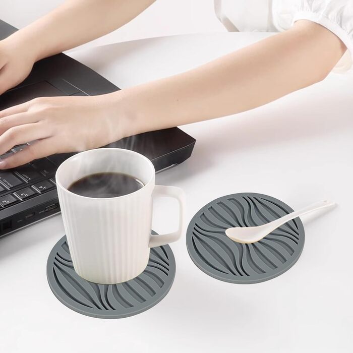 Силіконові підставки 6 шт сірі MMSGA