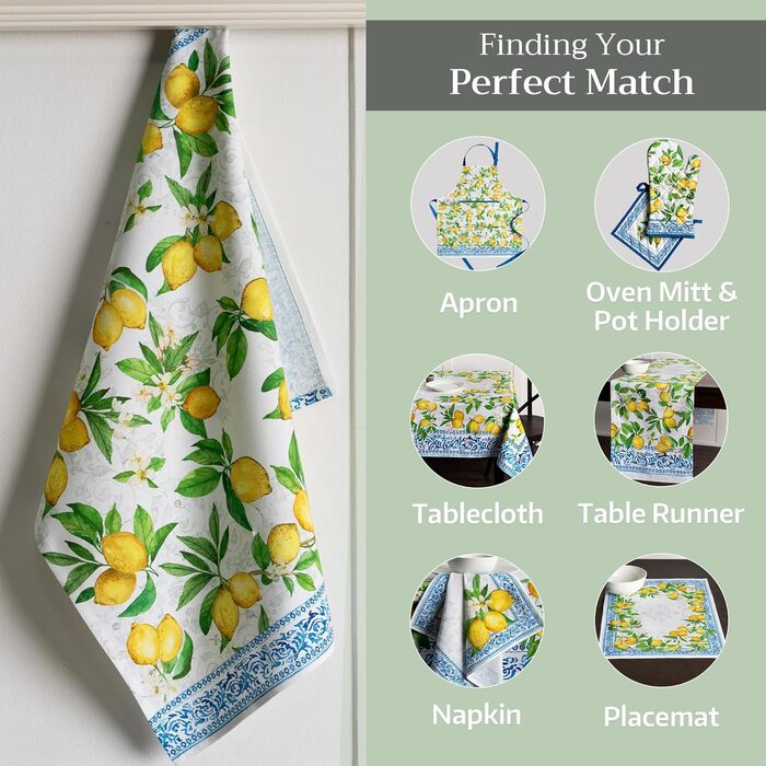 Набір з 3 багатоцільових кухонних рушників Maison d&39 Hermine Сільське Різдво зі 100 бавовни Барні рушники День подяки/Різдво (50 см x 70 см) (15 - Cedrat)