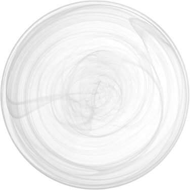6 piatti fondi alabastro in vetro bianco cm21, 6 piatti fondi alabastro in vetro bianco cm21