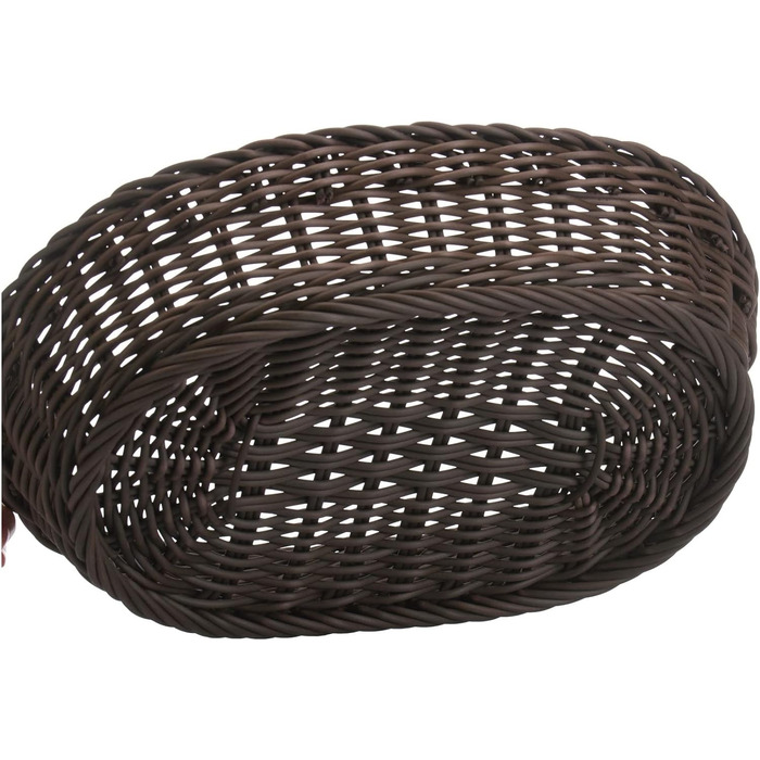 Багатоцільовий кошик, підходить для готелів і громадського харчування, овальний, приблизно 32 x 23 x 7 см, коричневий Saleen