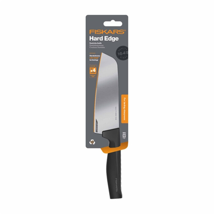Ніж Santoku Fiskars Hard Edge 16 см (1051761)