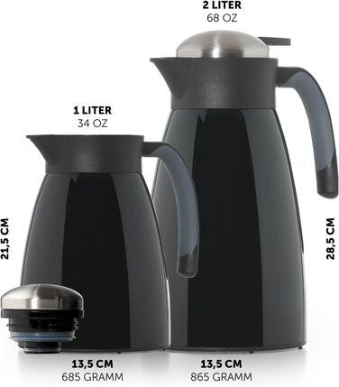 Термос-кавник 1 л нержавіюча сталь, червоний Blumtal