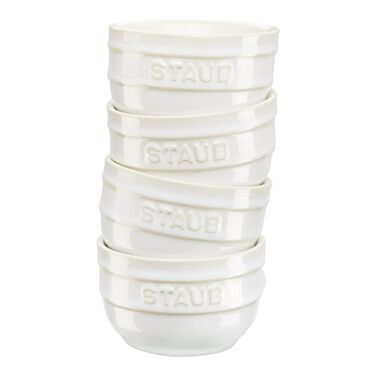 Форма для запікання 200 мл, 4 предмети слонова кістка Staub