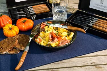 Набір з 6 виделок в дерев'яній коробці Luxury Line Laguiole Style de Vie