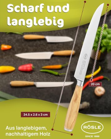 Ніж для м'яса 20 см Artesano Rosle