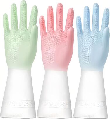 Рукавички для миття посуду 3 пари розмір M AORHOFJ