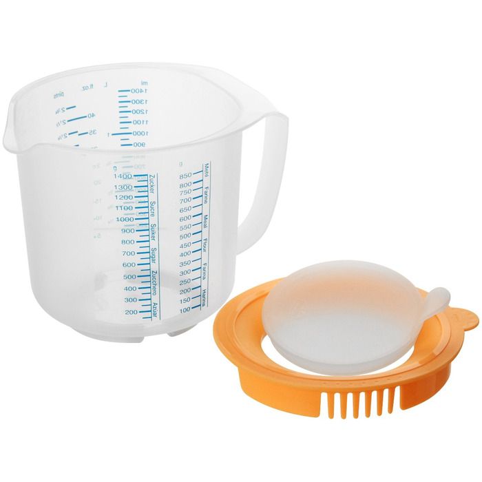 Миска - глечик для змішування / збивання багатофункціональна 1,4 л Back - Helfer Dr. Oetker