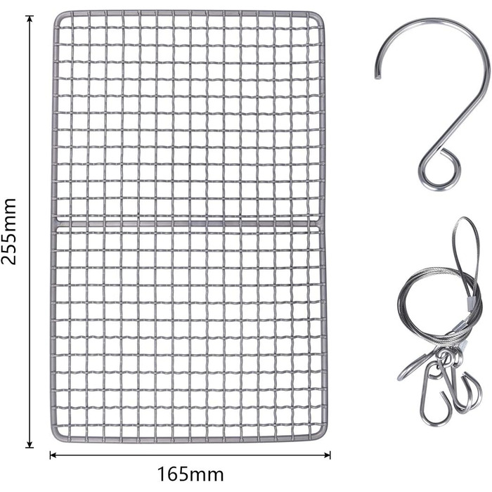 Безграничный Voyage Сверхлегкий Прочный Сверхмощный Титановый Древесный Уголь Барбекю Решетка Для Гриля На Открытом Воздухе Походы Кемпинг (Ti15149B)
