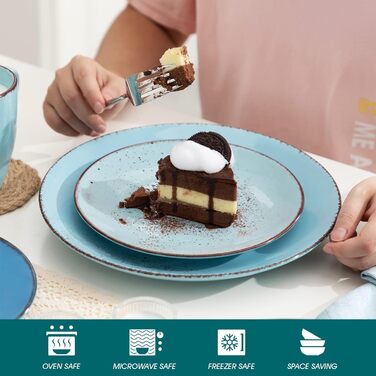 Комбінований набір посуду з кераміки із 16 предметів Navia vancasso