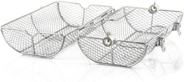 Кошик для гриля з нержавіючої сталі 42,5 x 21 x 16 см BBQ-Toro
