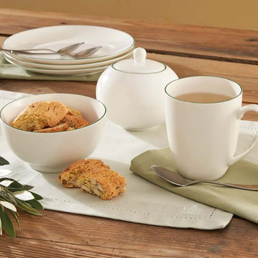 Чашка для чаю з блюдцем La Porcellana Bianca DINTORNO, порцеляна, 220 мл