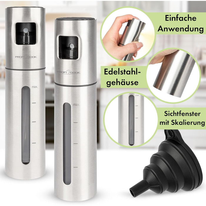 Набір з 2 дозаторів для олії 100 мл Profi Cook