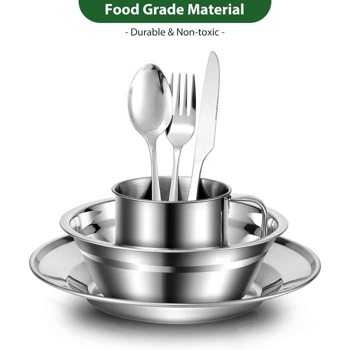 Набір столових приборів для кемпінгу на 4 особи Odoland