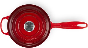 Чавунний сотейник Ø 18 см, 1,8 л з кришкою, вишнево-червоний Signature Le Creuset