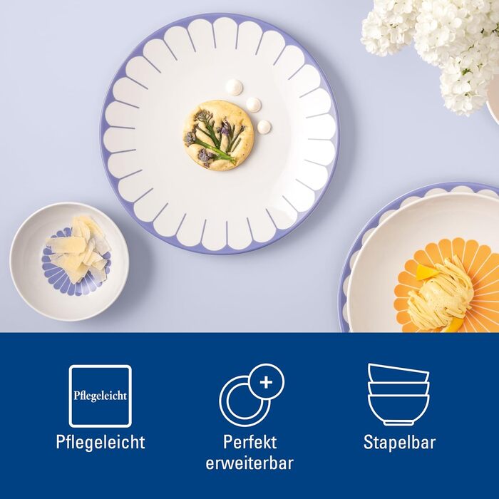 Обідня тарілка 26,6 см, синій Fleur Villeroy & Boch