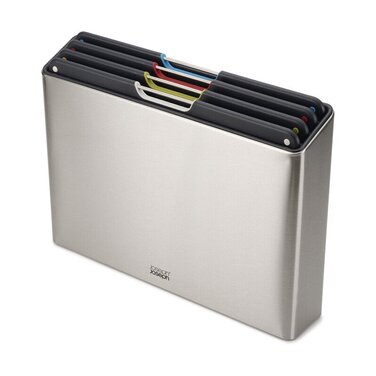 Набор разделочных досок, 4 предмета в корпусе, нержавеющая сталь Folio Steel Joseph Joseph