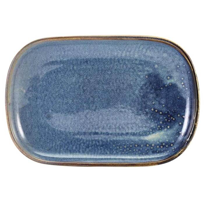 Страва прямокутна 29x19.5 см, Terra Porcelain Aqua Blue, GenWare
