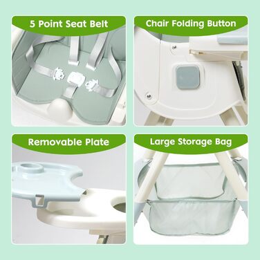 Дитячий стільчик для годування від 6 місяців Maycoly