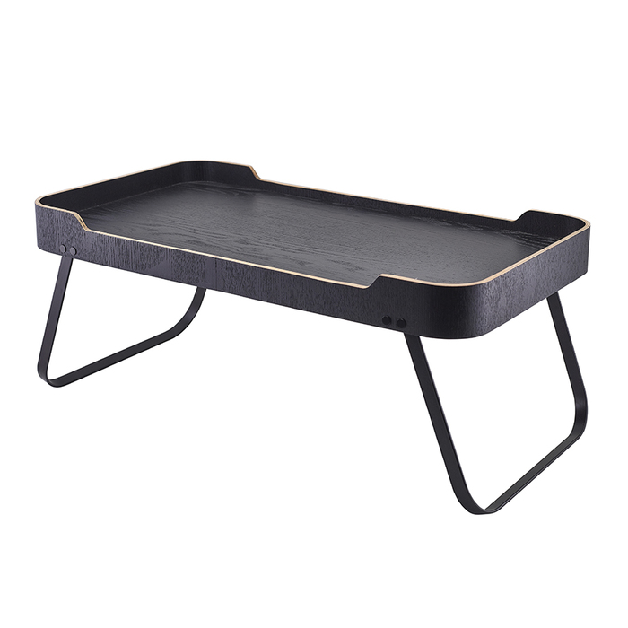 Піднос 59*30*23 см з ніжками, чорний шпон, GenWare