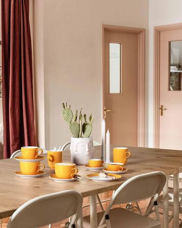 Кавовий сервіз на 6 персон, 18 предметів, помаранчевий Liberty Pure Colors Seltmann Weiden