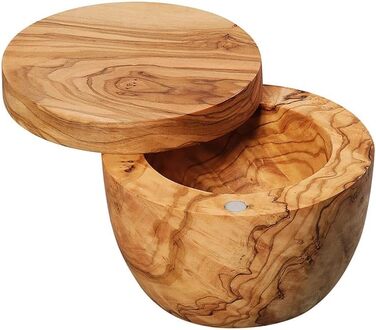 Горщик для солі/спецій-4006528058574 Горщик для солі/спецій, дерево, 9,5 см, 4006528058574