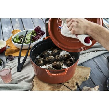 Кокот круглий 28 см, кориця Staub