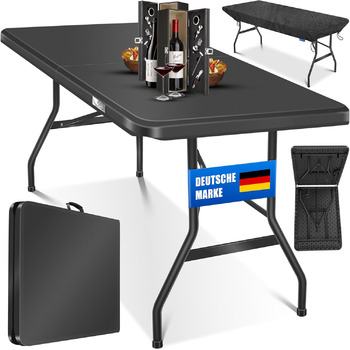 Розкладний стіл для кемпінгу 183 х 76 см KESSER