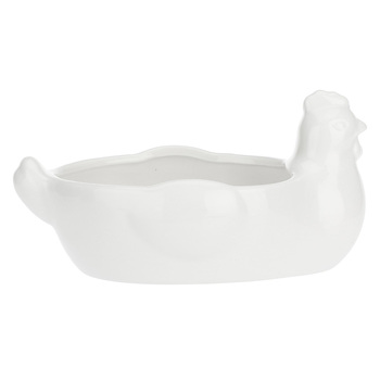 Миска для яиц La Porcellana Bianca FATTORIA, 'курица', фарфор, 21,5 х 14 х 11 см