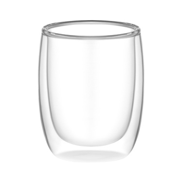 ARDESTO Набор чашек с двойными стенками, 350мл, 2шт, боросиликатное стекло, прозрачное