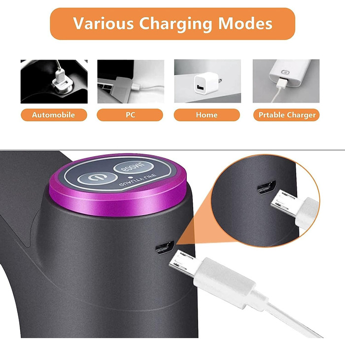 Насос для пляшок з водою на 5 галонів 4 Вт чорний ZHITING