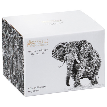Кухоль для чаю Maxwell Williams Elephant MARINI FERLAZZO, фарфор, 13 х 10,5 х 8,5 см, 450 мл
