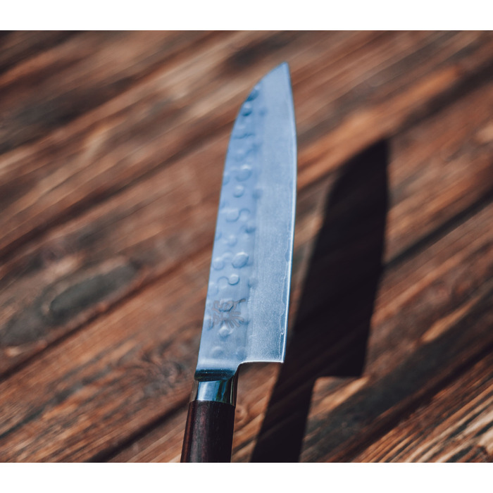 Ніж із дамаської сталі 17 см Santoku professional GRILLI