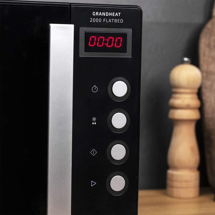 Мікрохвильова піч 700 Вт, 20 л чорна GrandHeat 2000 Flatbed Cecotec