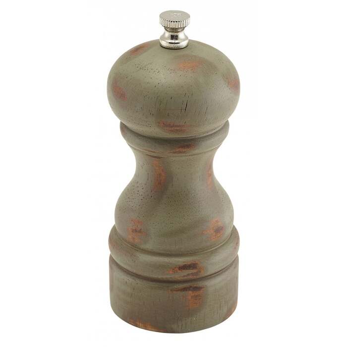 Мельница для соли и перца, 13 см, деревянная античная, GenWare