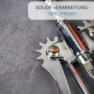 Важільний штопор Westmark з відкривачкою для пляшок, Monopol Edition, лита сталь/цинк, Fino 61603380 (хромована)