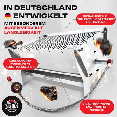 Складний гриль для барбекю BigAL's BBQ