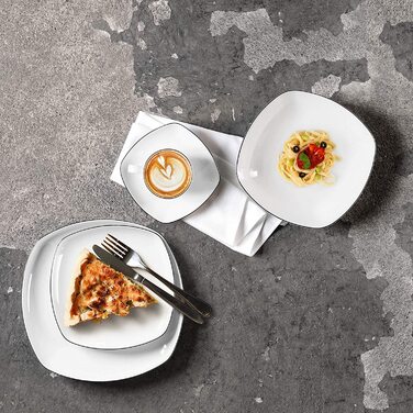 Кавовий сервіз з 18 предметів Black Line Lido Seltmann Weiden