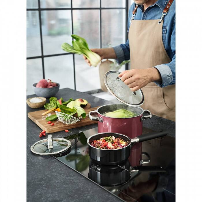 Набір каструль 8 предмета Mineral Rose Quartz Fusiontec WMF